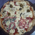 El cooksnap de Erica Schmidt cuando hizo Pizza de avena light.