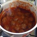 El cooksnap de Tabita Antileo cuando hizo Albóndigas de carne de vacuno en salsa de tomates casera.