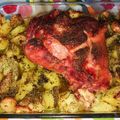 El cooksnap de Iván Aparicio Muñoz cuando hizo Codillo salmuerizado a las hierbas.