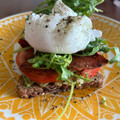 Mommyluvs2cook's cooksnap of when they made Avocado toast with poached eggs & bacon.