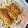 Cooksnap dari vanessa tan untuk resep Garlic butter rice with dori katsu
