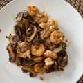 El cooksnap de Obegona cuando hizo Champiñones con gambas.