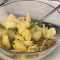 El cooksnap de Equipo Cookpad cuando hizo Patatas a lo Pobre con Champiñones (en el microondas).