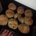 El cooksnap de Agustina Altamirano cuando hizo Pan casero de salame y queso.