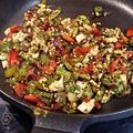 El cooksnap de Irene López cuando hizo Scrambled tofu con verduras salteadas a la cúrcuma.