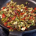 El cooksnap de Irene López cuando hizo Scrambled tofu con verduras salteadas a la cúrcuma.