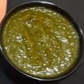 Myra का कुकस्नैप जब उन्होंने हरी चटनी (Hari chatni in recipe in hindi) बनाया था।