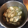 El cooksnap de Sabela cuando hizo Jamoncitos de pollo en salsa.
