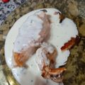 El cooksnap de Julio Alvarez cuando hizo Salmón Rosado al Roquefort.