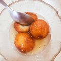 Anousha Qureshi's cooksnap of when they made Gulab jamun.