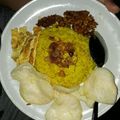 Cooksnap dari Annisa Sabrina untuk resep Nasi Kuning Magic Com, Telur Dadar, Orek Tempe