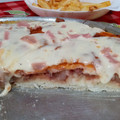 El cooksnap de Maria Liliana Nicoletti cuando hizo Pizza rellena fácil 🍕🍻 Cebolla, jamón Cocido y Mozzarella.