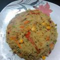 Oum Hameed's cooksnap of when they made Jollof rice and turkey.