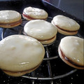 El cooksnap de maria heredia cuando hizo Alfajores cordobeses con relleno dulce de leche y dulce de fruta.