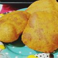 Veena Chopra का कुकस्नैप जब उन्होंने बेसन की पूरी (Besan ki puri recipe in hindi) बनाया था।