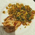 El cooksnap de paucribari cuando hizo Churrascos de pollo con verduras salteadas y huevo.