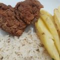 El cooksnap de Paola Paola cuando hizo Pollo kentuky con papas fritas.