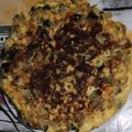 El cooksnap de Rafa cuando hizo Tortilla de calabacín, cebolla y queso.