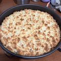 El cooksnap de Andrea Lima cuando hizo Tarta de dulce de leche y coco.