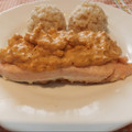 El cooksnap de Antonia García Fernández cuando hizo Salmón con salsa de eneldo y arroz.