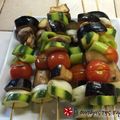 Cooksnap από dapeitou στη συνταγή Σουβλάκια λαχανικών στο γκριλ με σως