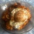 El cooksnap de Eduardo Agudo Alba cuando hizo Patatas revolconas, champiñones salteados y huevo frito.