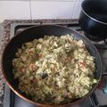 El cooksnap de Mónica Martín cuando hizo Cous cous con verduras y atún.