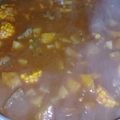 El cooksnap de lu Diaz cuando hizo Alto guiso de lentejas.