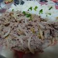El cooksnap de Anna Bella alias Moni Argento cuando hizo Revuelto rápido de carne de cerdo y brotes de soja.
