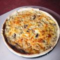 El cooksnap de Nanyta Godoy cuando hizo Quiche de champiñones y palmitos.