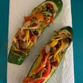 El cooksnap de gonvivas cuando hizo Calabacín Relleno de vegetales.