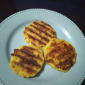 El cooksnap de Tatiana Mejía cuando hizo Arepas de plátano Harton verde con queso.