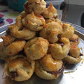 El cooksnap de Florencia Dutra cuando hizo Profiteroles rellenos con banana y dulce de leche.