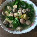 Cooksnap dari Fitria untuk resep Sayur bayam baso tempe bening sederhana