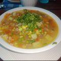 El cooksnap de Claudia Arce cuando hizo Carbonada de Carne estilo mamá.