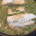 El cooksnap de Marieta cuando hizo Merluza con guisantes.