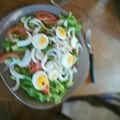 El cooksnap de Irene Cruz Rijo cuando hizo Ensalada con palta, tomate, lechuga y huevo.