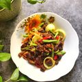 Cooksnap Cempaka Putih semasa beliau membuat Daging Goreng Kunyit.