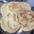 El cooksnap de Mónica cuando hizo Panqueques americanos.