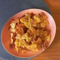 il Un pizzico di cannella e curry quando ha preparato Pasta chips paprika e formaggio