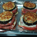 El cooksnap de Eva Gonzalez Portillo cuando hizo Milhojas de berenjenas, jamón y queso.