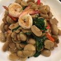 รูป Cooksnap ของ POMMY KITCHEN เมื่อเขาทำ กุ้งผัดเห็ดแชมปิญอง_กระดุ๊กกระดิ๊กกุ๊กกิ๊ก 🦐 🍄 / Stir fried champignon with oyster sauce 🦐 🍄