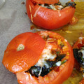 El cooksnap de Celeste Gámez cuando hizo Tomates rellenos de espinacas y queso.