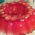 El cooksnap de Soñadora Arevalo cuando hizo Grlatina Flotatina De Fresa Y Queso💖💖.