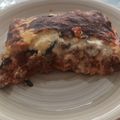 El cooksnap de Xisco cuando hizo Moussaka de berenjenas.