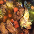 El cooksnap de Luis Mesa cuando hizo Conejo al ajillo en olla GM.