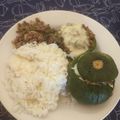 El cooksnap de leo Pineda cuando hizo Zapallitos rellenos de carne y arroz.
