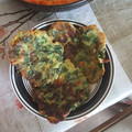 El cooksnap de francisco cuando hizo Tortitas de espinaca con queso.