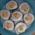 Cooksnap dari Siti Rochmah untuk resep Nasi Gulung Sosis Sayur Buncis Wortel Gimpap - Bekal Anak TK