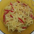 Cooksnap dari Neni Ajh untuk resep Oseng Teri Pepaya muda